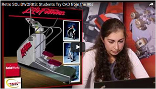 Watch as Students Experience CAD of the 1990s